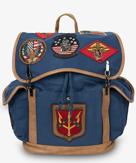 Рюкзак Top Gun Top Gun Canvas Backpack With Patches TGB2001