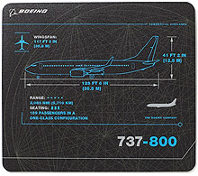   Boeing 737 Schematics Mousepad