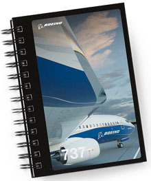  Boeing 737 Image Spiral Notebook