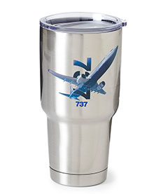 737 X-Ray Graphic Stainless-Steel Tumbler