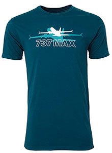  Boeing 737 MAX Shadow Graphic T-Shirt 1100100110040001