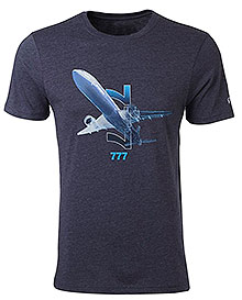  Boeing 777 X-Ray Graphic T-Shirt 1100100109720001
