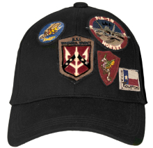 Кепка Top Gun Cap With Patches (чорна) TGH1703