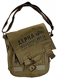 Сумка Alpha Industries Cargo Canvas Utility Bag (оливкова)