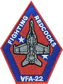 Нашивка VFA-22 Fighting Redcocks US Air Force