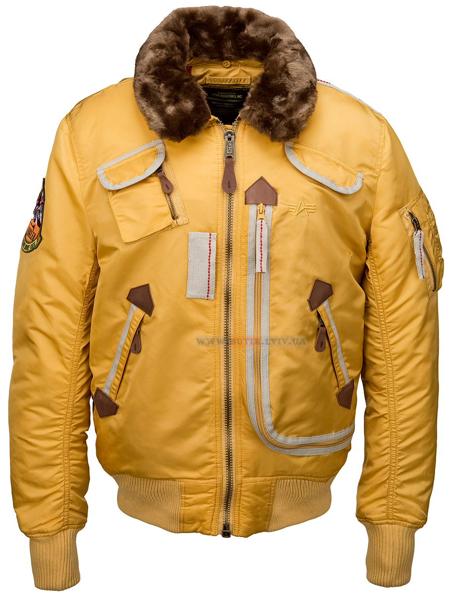 Бомбер Alpha Industries Injector X жовтий (tumbleweed) MJI38016C1