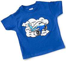 Дитяча футболка Boeing Airplane Parts Toddler (royal)