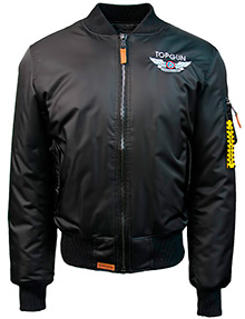  Top Gun Official MA-1 "WINGS" bomber jacket with patches (black) TGJ1738