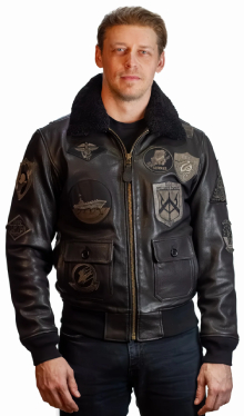 Шкіряна куртка Топ Ган Top Gun 2 Maverick Official Signature Series Flight Jacket 2.0 (black) TG2