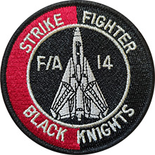 Нашивка F/A-14 Strike Fighter Black Knights US Air Force