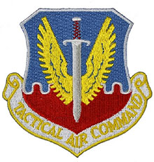 Оригінальна нашивка US Air Force Patch Tactical Air Command