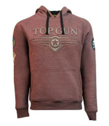 Толстовка Top Gun 3D Logo Hoodie (brown) TGD1912