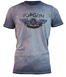  Top Gun "Wings Logo" Tee (navy) TGM1701