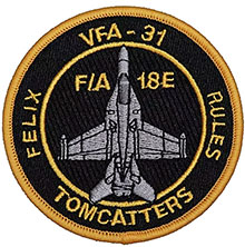  VFA-31 F/A-18E Felix Rules Tomcatters Patch